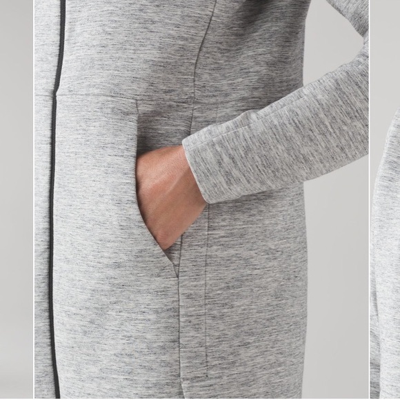 Lululemon Going Places Hooded Jacket
Heathered Space Dyed Medium Grey Size 4 - Picture 3 of 12